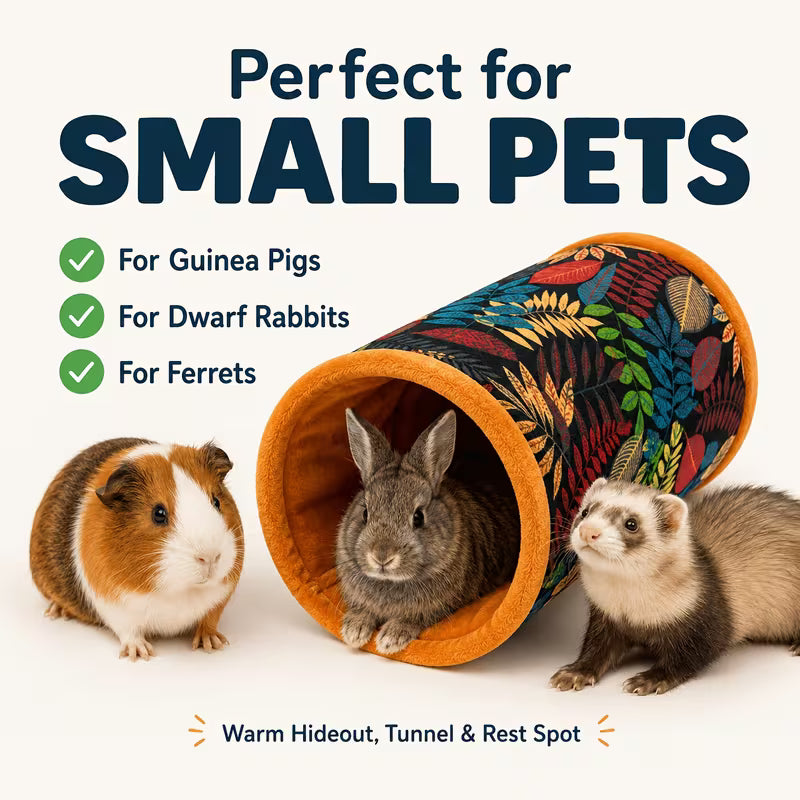 Cozy Small Animal Tunnel Bed Hideout