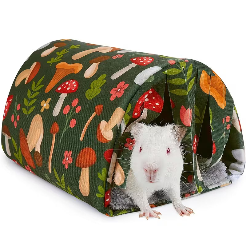 Guinea Pig Hideout Tent with Curtains