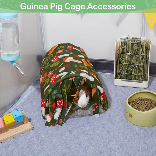 Guinea Pig Hideout Tent with Curtains