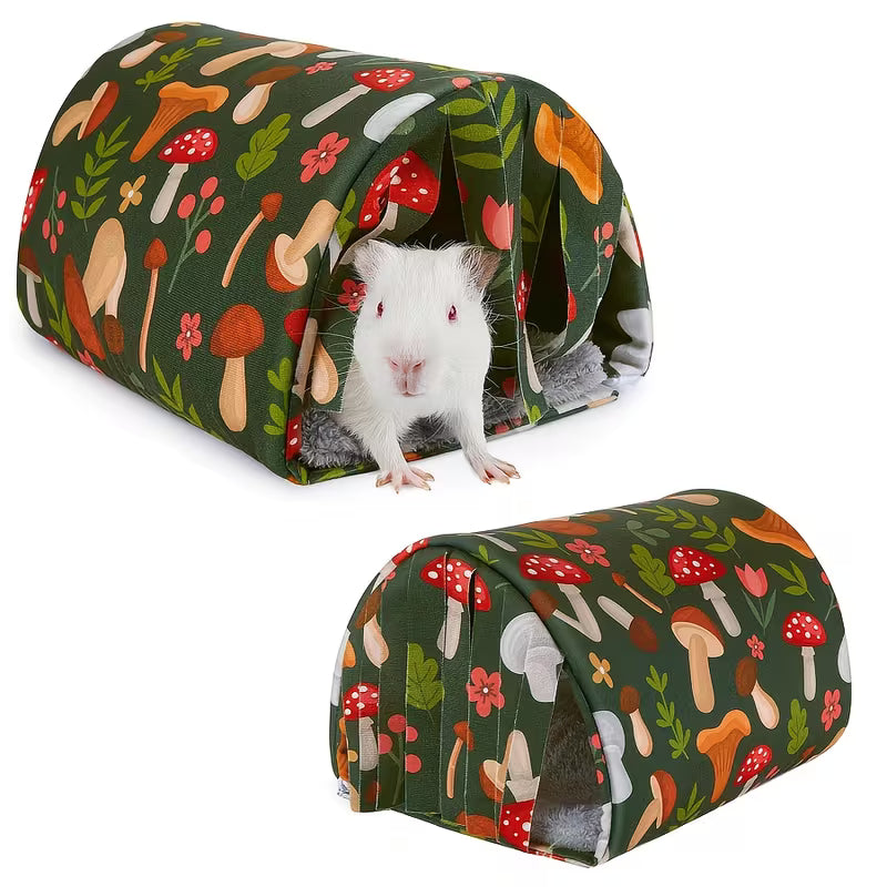 Guinea Pig Hideout Tent with Curtains