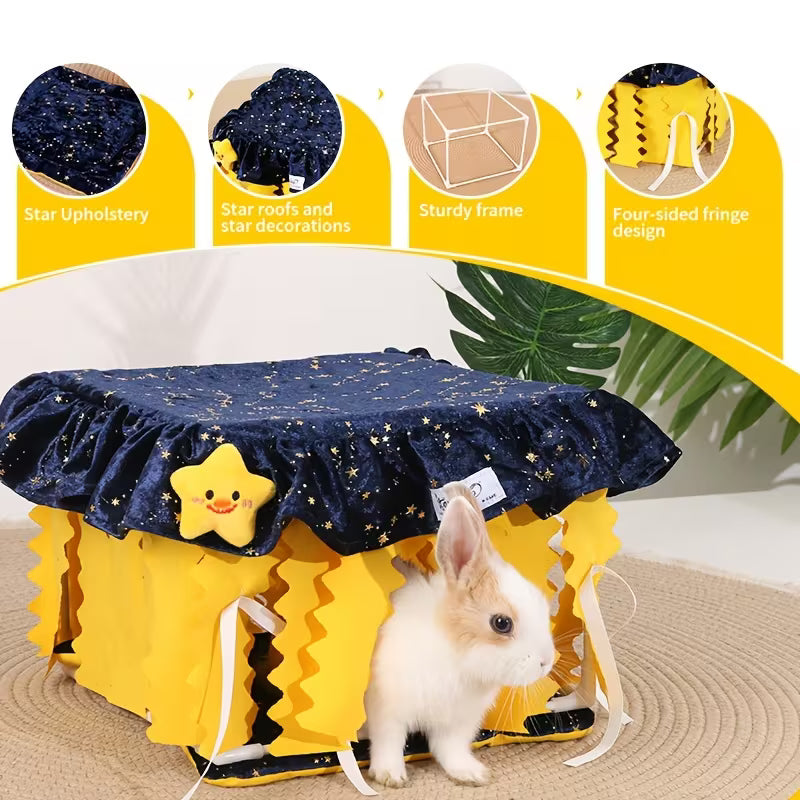 Small Pet Tassel Bed Tunnel Hideout